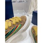Dior Unisex CD Dior Tears B33 Sneaker Yellow Multicolor Mohair Brown Suede - Image 6
