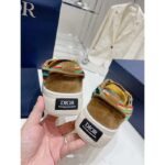 Dior Unisex CD Dior Tears B33 Sneaker Yellow Multicolor Mohair Brown Suede - Image 10