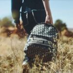 Dior Unisex CD DiorTravel Backpack Blue Dior Oblique Jacquard – Image 11