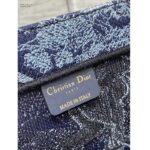 Dior Unisex CD Medium Book Tote Denim Blue Toile De Jouy Embroidery - immagine 10