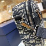 Dior Unisex CD Mini Safari Bag Strap Beige Black Dior Oblique Jacquard - immagine 8