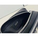 Dior Unisex CD Pouch Strap Beige Black Dior Oblique Jacquard Double Zipped Pocket - immagine 10