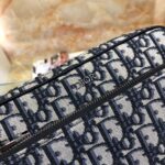 Dior Unisex CD Saddle Triple Pouch Beige Black Dior Oblique Jacquard - Bild 8