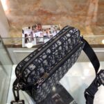 Dior Unisex CD Saddle Triple Pouch Beige Black Dior Oblique Jacquard - Bild 7