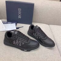Dior Unisex Shoes B27 Low-Top Sneaker Black Dior Oblique Galaxy Leather Smooth Calfskin Suede (8)