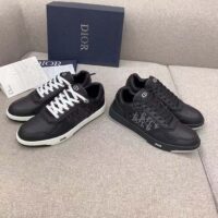 Dior Unisex Shoes B27 Low-Top Sneaker Black Dior Oblique Galaxy Leather Smooth Calfskin Suede (8)