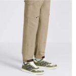 Dior Unisex Shoes CD B27 Low-Top Sneaker Olive Cream Smooth Calfskin Beige Black Oblique Jacquard - Image 7