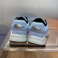 Dior Unisex Shoes CD B30 Sneaker Blue Mesh Technical Fabric (8)