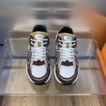 Dior Unisex Shoes CD B30 Sneaker Gray Mesh Brown Orange Beige Technical Fabric - Imagen 4