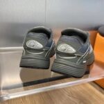 Dior Unisex Shoes CD B30 Sneaker Olive Mesh Technical Fabric - Image 8