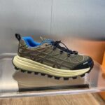 Dior Unisex Shoes CD B31 Runner Sneaker Brown Technical Mesh Khaki Rubber Warped Cannage - Image 2