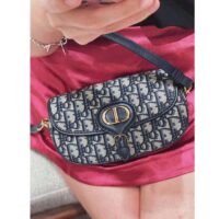 Dior Women Bobby East-West Bag Blue Dior Oblique Jacquard (5)