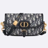 Dior Women Bobby East-West Bag Blue Dior Oblique Jacquard (5)