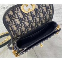 Dior Women CD 30 Montaigne Avenue Bag Blue Dior Oblique Jacquard (9)