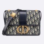 Dior Women CD 30 Montaigne Bag Blue Dior Oblique Jacquard