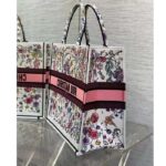 Dior Women CD Large Book Tote White Multicolor Florilegio Embroidery - Image 6