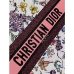 Dior Women CD Large Book Tote White Multicolor Florilegio Embroidery - Image 7