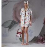 Dior Women CD Large Book Tote White Multicolor Florilegio Embroidery - Image 11