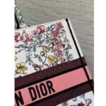 Dior Women CD Large Book Tote White Multicolor Florilegio Embroidery - Image 8