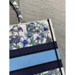 Dior Women CD Medium Book Tote White Multicolor Flowers Constellation Embroidery - Image 9