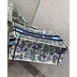 Dior Women CD Medium Book Tote White Multicolor Flowers Constellation Embroidery - Image 4