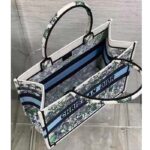 Dior Women CD Medium Book Tote White Multicolor Flowers Constellation Embroidery - Image 6