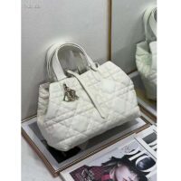 Dior Women CD Medium Dior Toujours Bag Latte Macrocannage Calfskin (10)