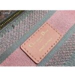 Dior Women CD Medium Lady D-Lite Bag Gray Pink Toile De Jouy Reverse Embroidery - Image 10