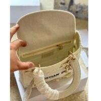 Dior Women CD Medium Lady D-Lite Bag Natural D-Lace Embroidery 3D Macramé Effect (2)