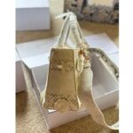 Dior Women CD Medium Lady D-Lite Bag Natural D-Lace Embroidery 3D Macramé Effect - immagine 7