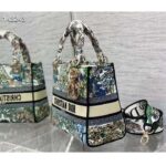 Dior Women CD Medium Lady D-Lite Bag White Multicolor Étoile De Voyage Embroidery – Image 5