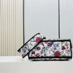 Dior Women CD Medium Lady D-Lite Bag White Multicolor Florilegio Embroidery - Image 5