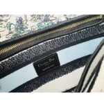 Dior Women CD Medium Lady D-Lite Bag White Multicolor Flowers Constellation Embroidery – Image 10