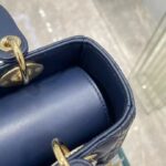 Dior Women CD Medium Lady Dior Bag Royal Blue Cannage Lambskin - immagine 8