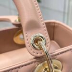 Dior Women CD Medium Lady Dior Bag Sand Pink Cannage Lambskin - Bild 10
