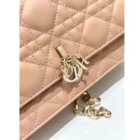 Dior Women CD Miss Dior Mini Bag Rose Des Vents Cannage Lambskin (6)