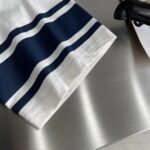 Dior Men CD Relaxed-Fit Dior Tears T-Shirt White Slub Cotton Jersey - Image 7