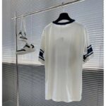 Dior Men CD Relaxed-Fit Dior Tears T-Shirt White Slub Cotton Jersey - Image 3