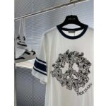 Dior Men CD Relaxed-Fit Dior Tears T-Shirt White Slub Cotton Jersey - Image 2