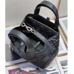 Dior Women CD Small Dior Toujours Bag Black Macrocannage Calfskin - Image 10