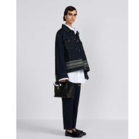 Dior Women CD Small Dior Toujours Bag Black Macrocannage Calfskin (5)