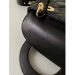 Dior Women CD Small Lady Dior Black My ABCDIOR Bag Cannage Lambskin - immagine 6