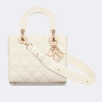 Dior Women CD Small Lady Dior My ABCDior Bag Latte Cannage Lambskin (10)