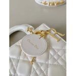 Dior Women CD Small Lady Dior My ABCDior Bag Latte Cannage Lambskin - Image 5