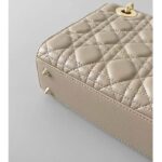 Dior Women CD Small Lady Dior My ABCDior Bag Sand-Colored Cannage Lambskin - Image 4