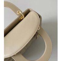 Dior Women CD Small Lady Dior My ABCDior Bag Sand-Colored Cannage Lambskin (2)