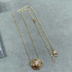 Dior Women CD Large Rose Dior Couture Necklace Pink Gold Diamonds 0.07 ct – Bild 6