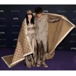 Gucci Men GG Supreme Silk Pant Beige Ebony Piped Unlined Elastic Waist Two Side Pockets Wide Leg - immagine 9