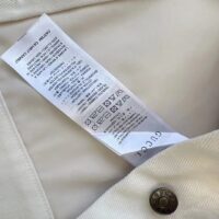 Gucci Men Washed Organic Denim Vest GG Light Blue Stone Bleached Point Collar Sleeveless (9)