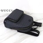 Gucci Unisex Backpack Interlocking G Black GG Supreme Canvas Leather Top Handle - Image 6